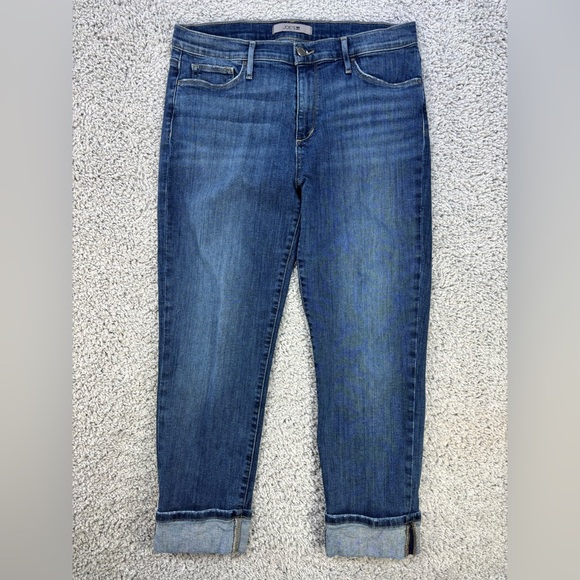 Joe's Jeans Womens 31 Boyfriend Mid Rise Cuffed Regular Wash Classic Casual - Picture 1 of 5